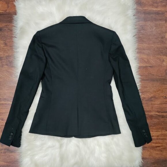 Babaton Atelier Long Sleeve Notch Lapel Single Breasted Blazer Black Women's XS - Picture 7 of 16